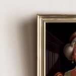 closeup poster in frame